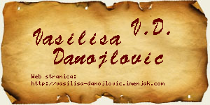 Vasilisa Danojlović vizit kartica